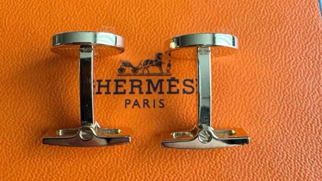 エルメス カフス　HERMÈS ブラック×ゴールド‼️