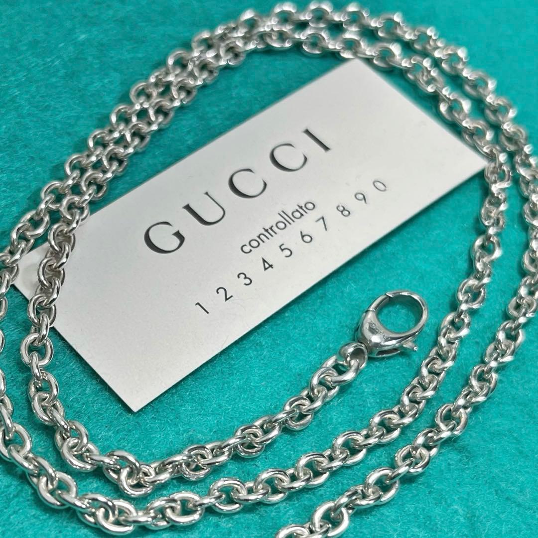 美品‼️GUCCI 3.8ミリ シルバー925 チェーンネックレス