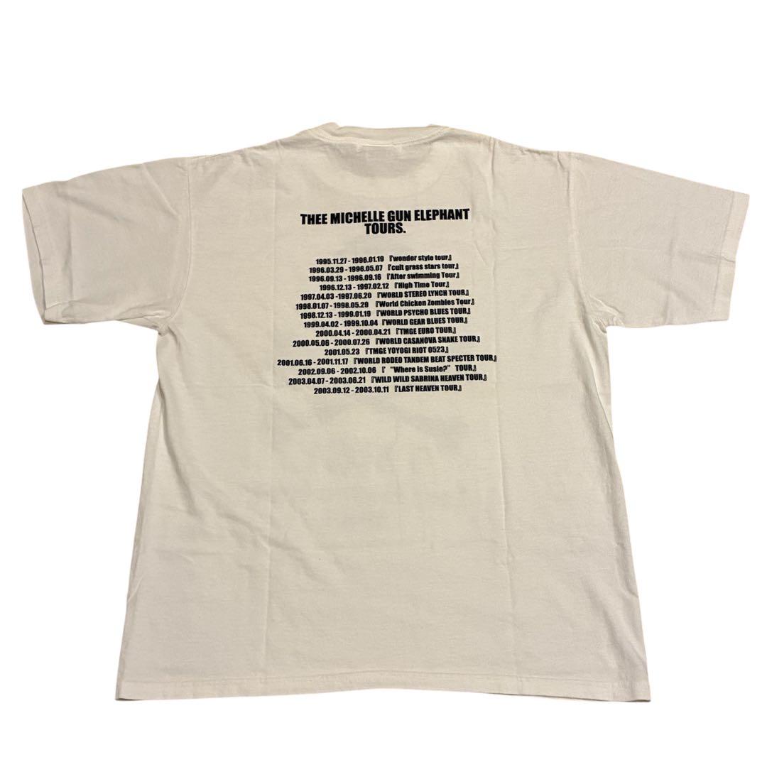 《新品同様M珍品人気》ミッシェルガンエレファントツアーtシャツTMGEホワイト