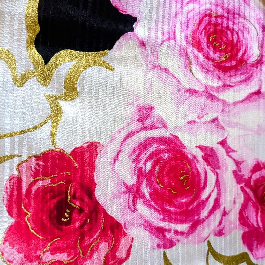 振袖セット 振袖フルセット 正絹 CECIL McBEE 駒刺繍 薔薇 白 89