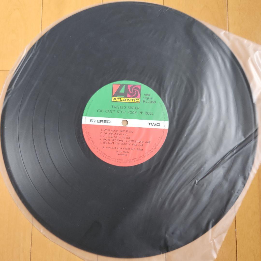 国内盤帯付きトゥイステッドシスター キャントストップ ロックンロールレコード