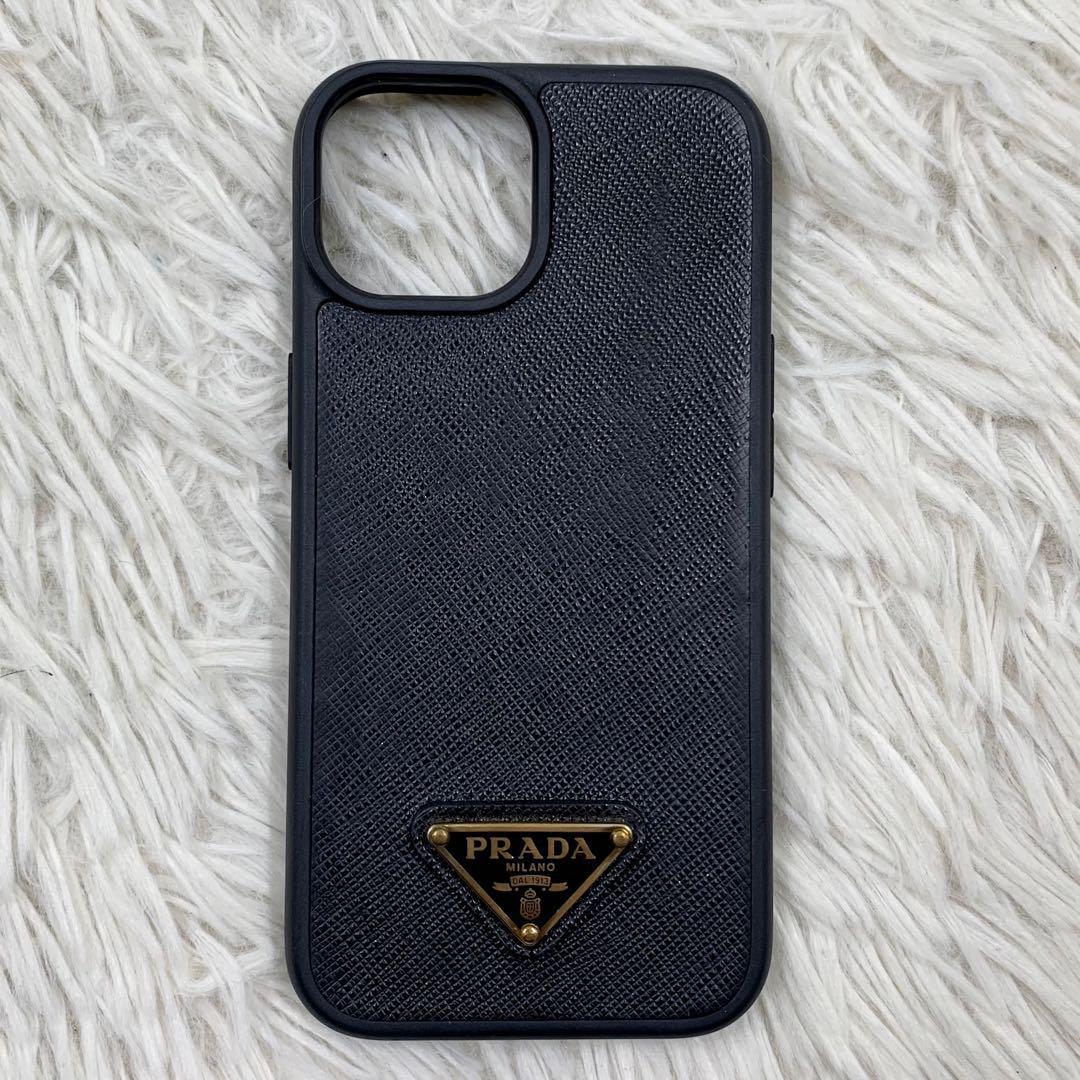 【✨専用✨】プラダ iPhone15 ケース 三角ロゴ ブラック RFID搭載