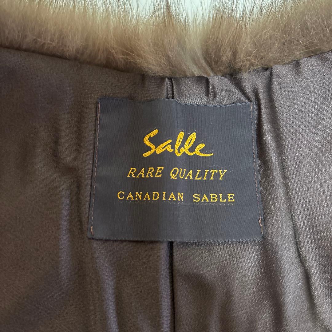 リアルファー　カナディアンセーブル　襟巻き　マフラー