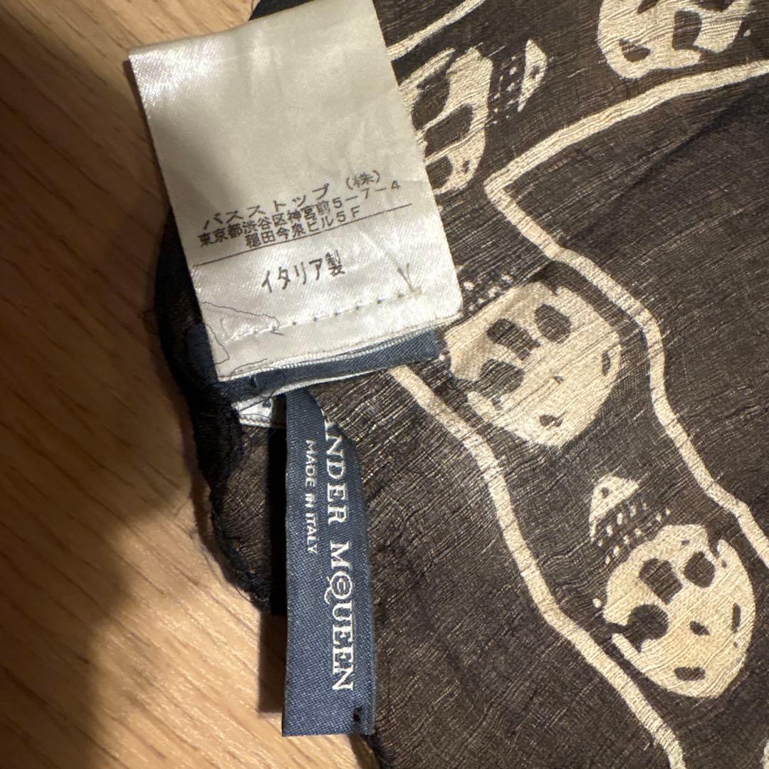 ALEXANDER McQUEEN スカル柄ストール
