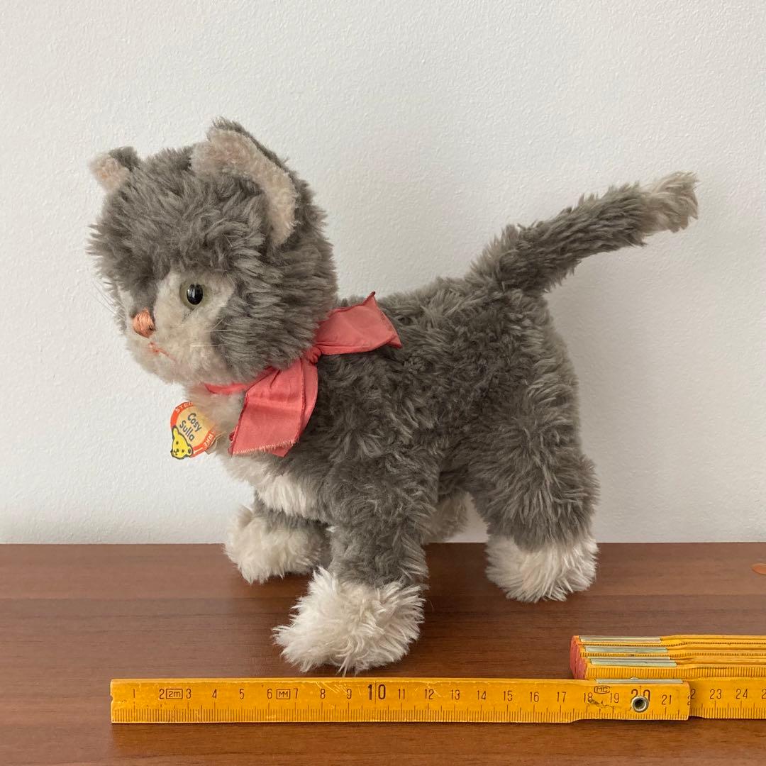 人気　オールドシュタイフ　シュタイフ　猫　ネコ　ドイツ　ヴィンテージ