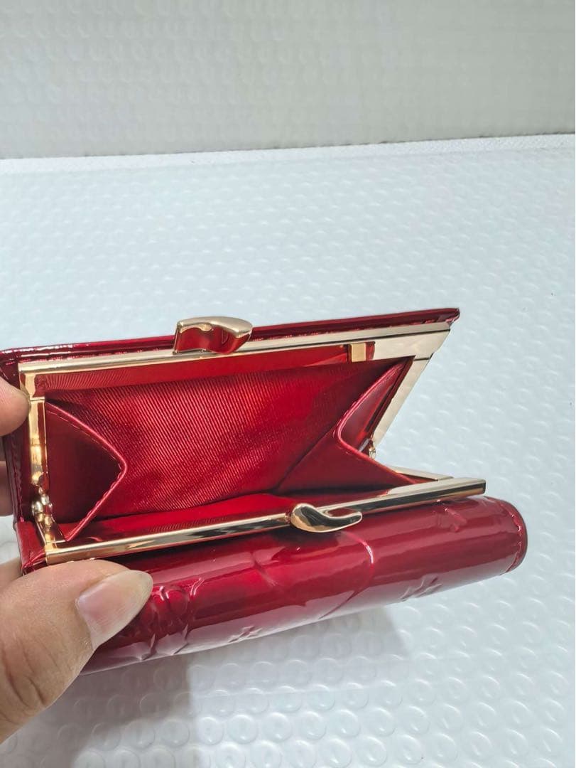 Vivenne Westwood エナメル三つ折り財布 レッド 5115002