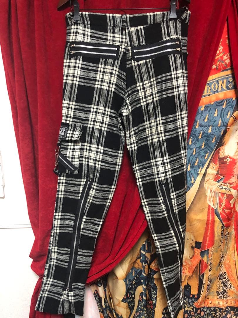 TIGER OF LONDON チェック ジップパンツ