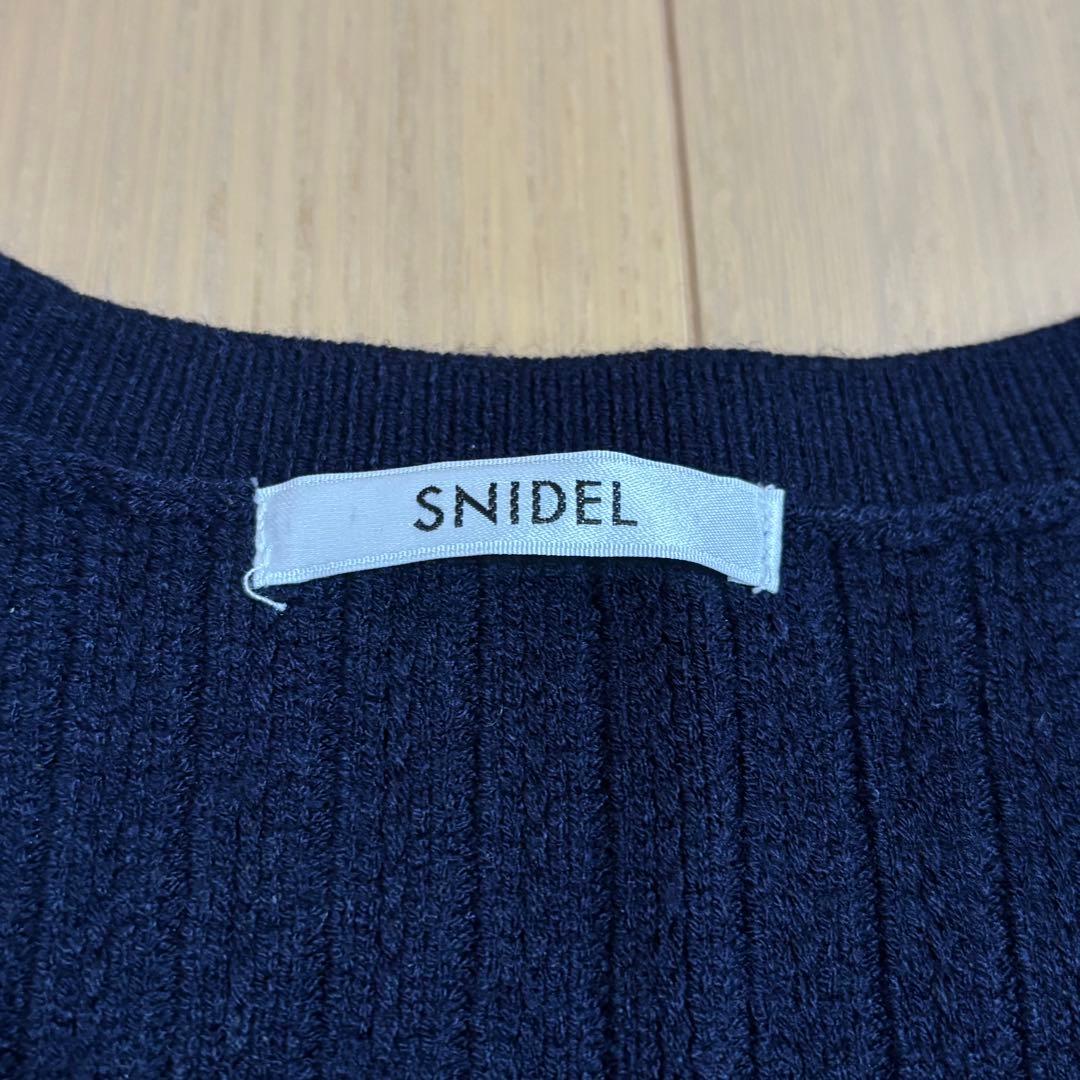 snidel スナイデル　シャツコンビチュニック　ネイビー　NVY 1