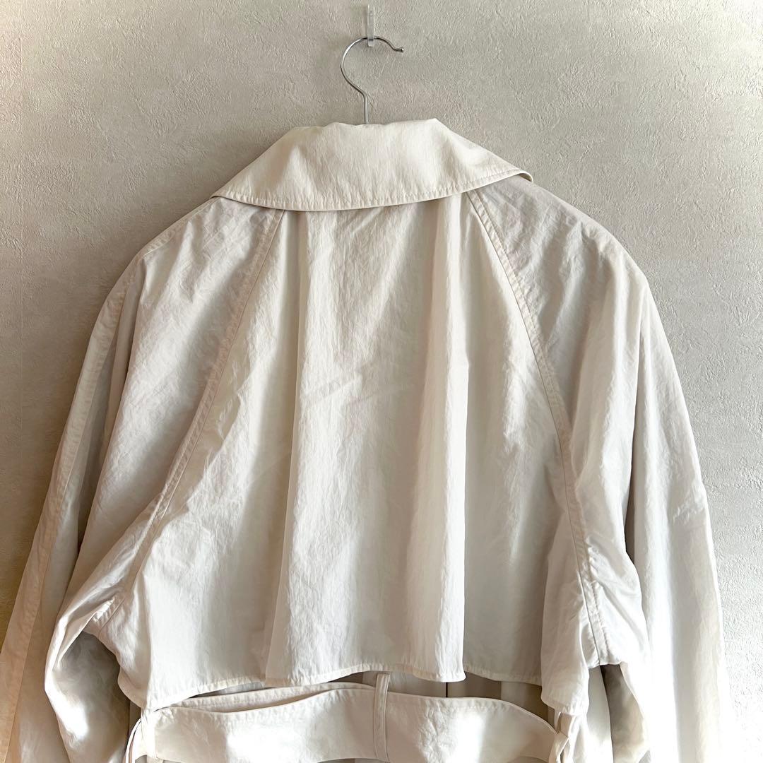［新品未使用］ESTNATION column ロングトレンチコート アイボリー