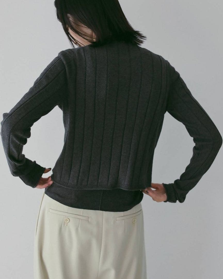 新品未使用 anuke Cotton Layered Cardigan