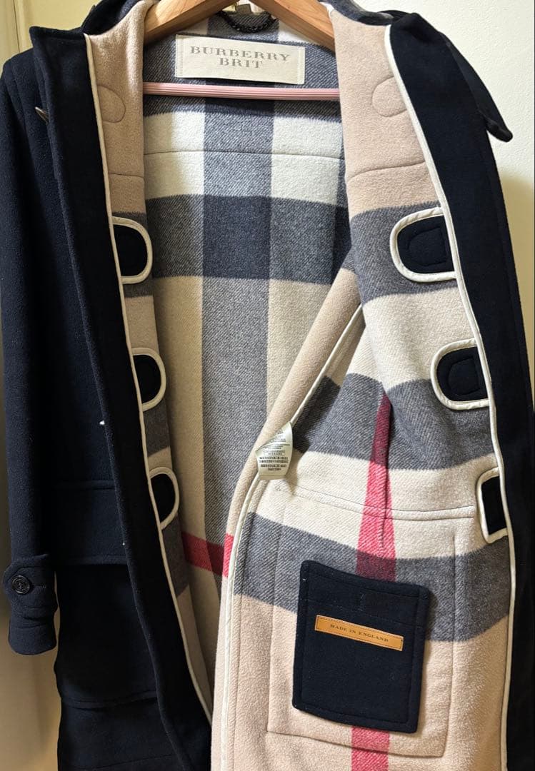 値下❗️ Burberry Brit ダッフル コート　バーバリー ブリット　黒