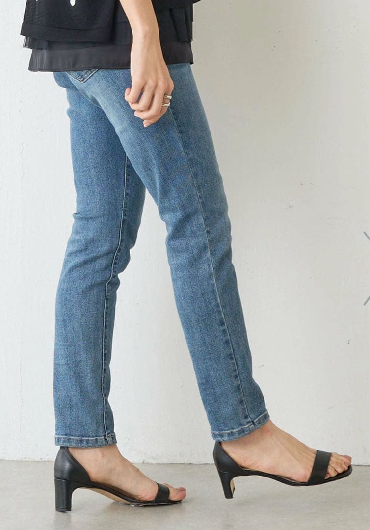 BEARDSLEY デニムパギンス(紐付き)size 0(S)ミッドナイトブルー