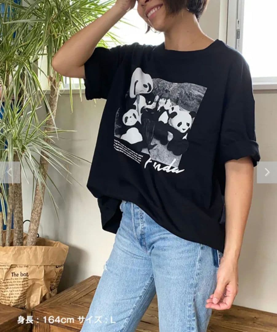 黒柳徹子　パンダ Tシャツ
