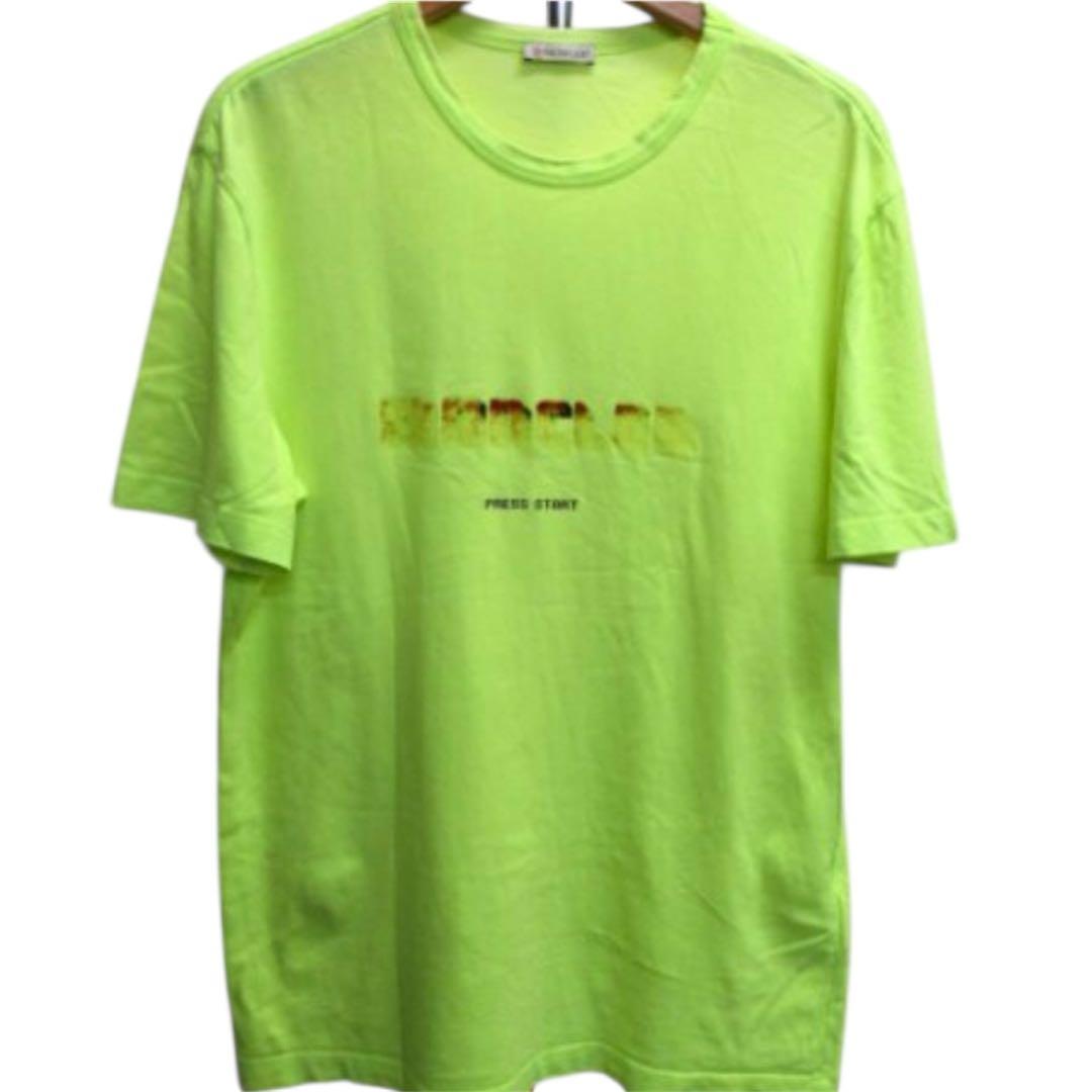 一点物 MONCLER モンクレール 蛍光イエロー Tシャツ Sサイズ トップス