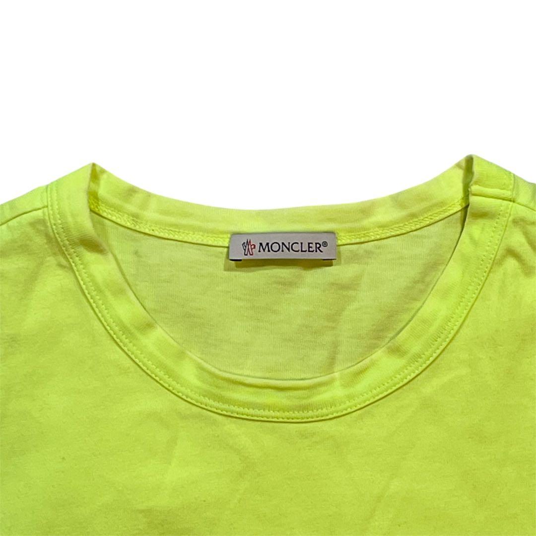 一点物 MONCLER モンクレール 蛍光イエロー Tシャツ Sサイズ トップス