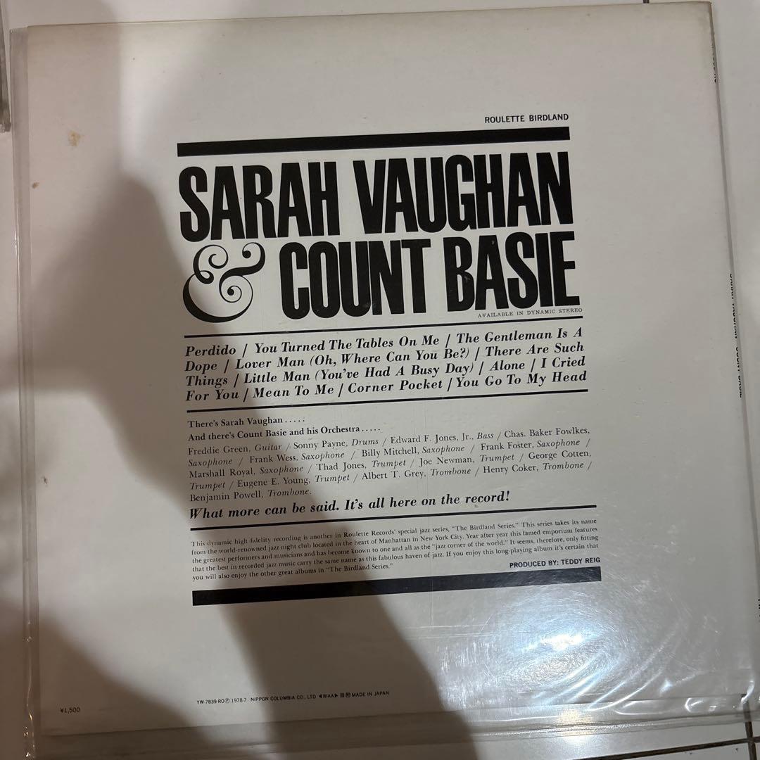 サラ•ヴォーン　ジャズ　レコード 5枚セット　sarah vaughan 枯葉等