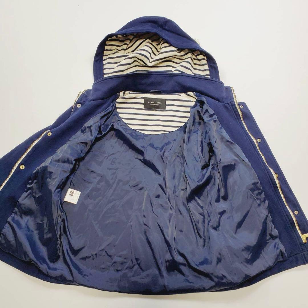 【希少】BURBERRY BLACKLABELマリンパーカー　金ボタン ワッペン