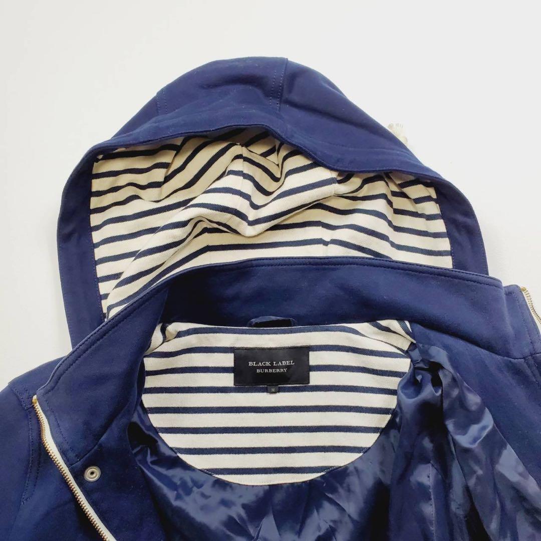 【希少】BURBERRY BLACKLABELマリンパーカー　金ボタン ワッペン