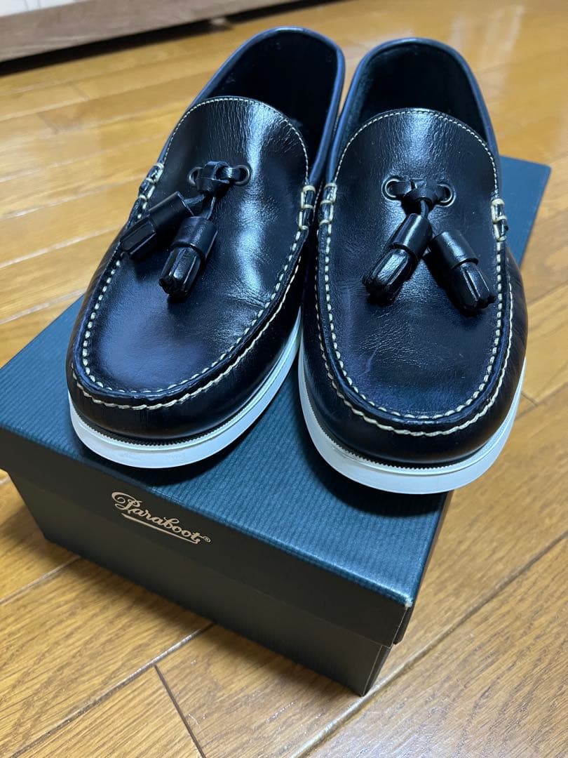 Paraboot アローズ別注 Recif デッキシューズ ネイビー 試着のみ