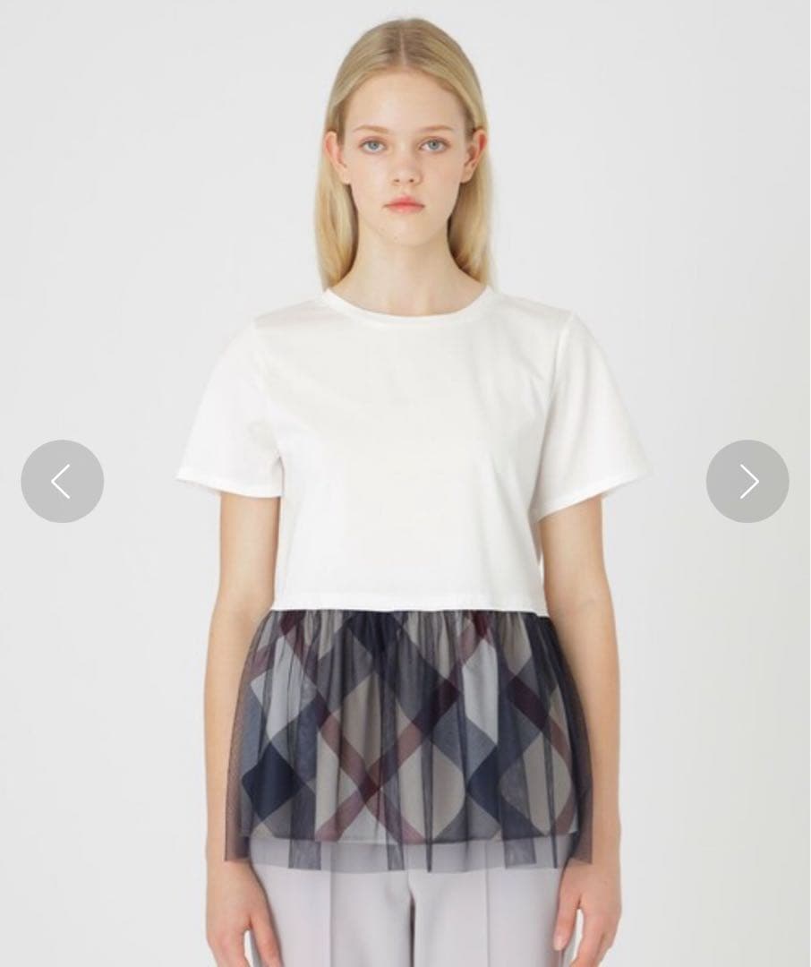 ブルーレーベル ニットビスチェ付きデザインTシャツ 38