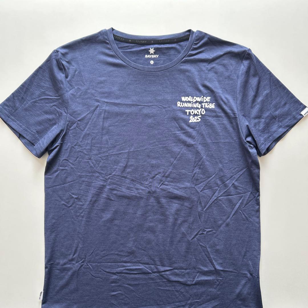 美品 匿名配送 SAYSKY 2025 TOKYO 日本限定Tシャツ ブルー M
