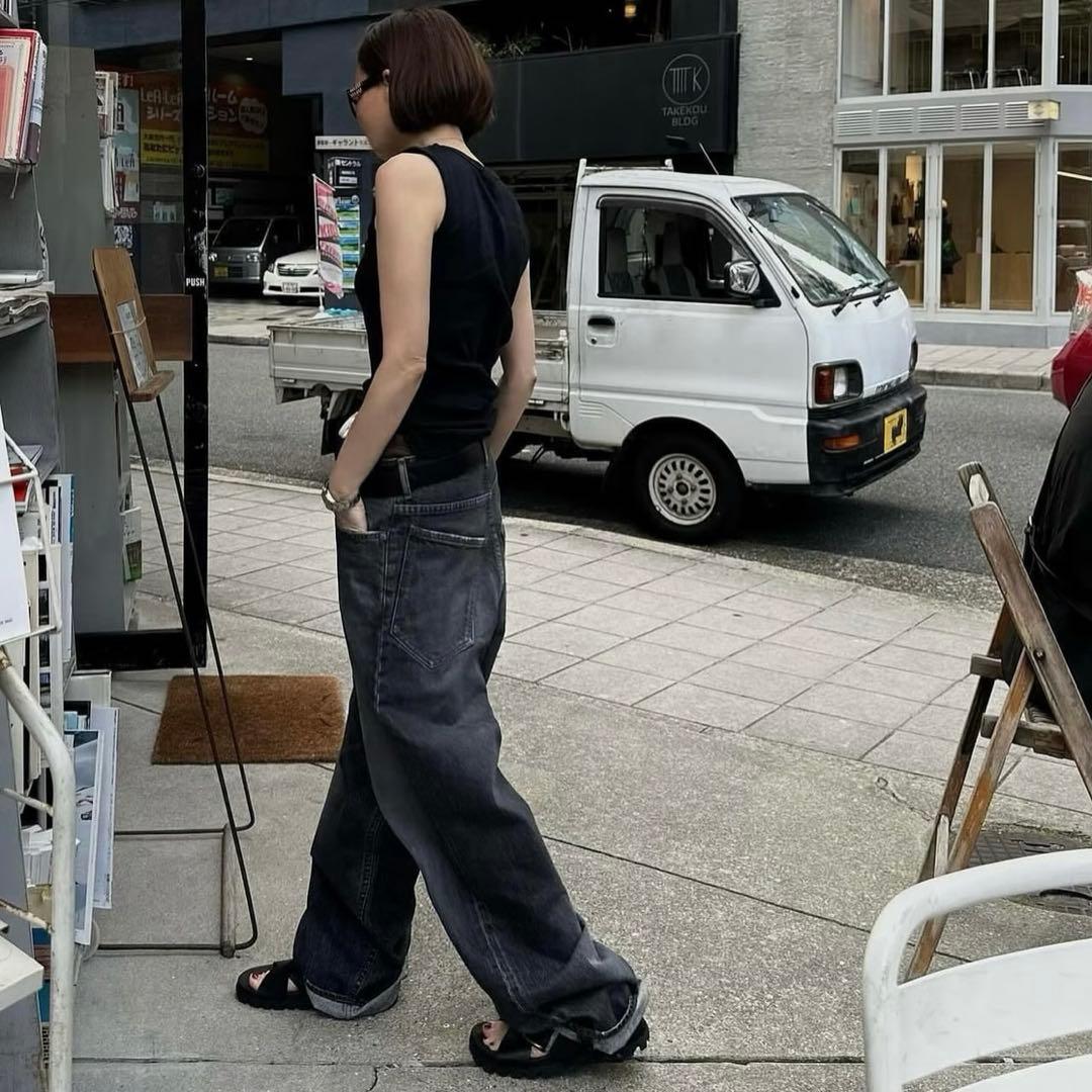 original wide denim black サイズ1