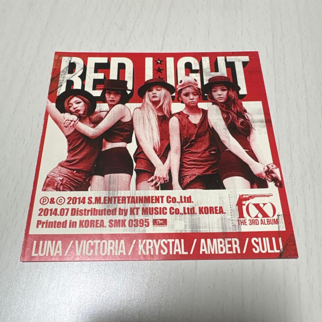 f(x) RED LIGHT アルバム フォトカード付き