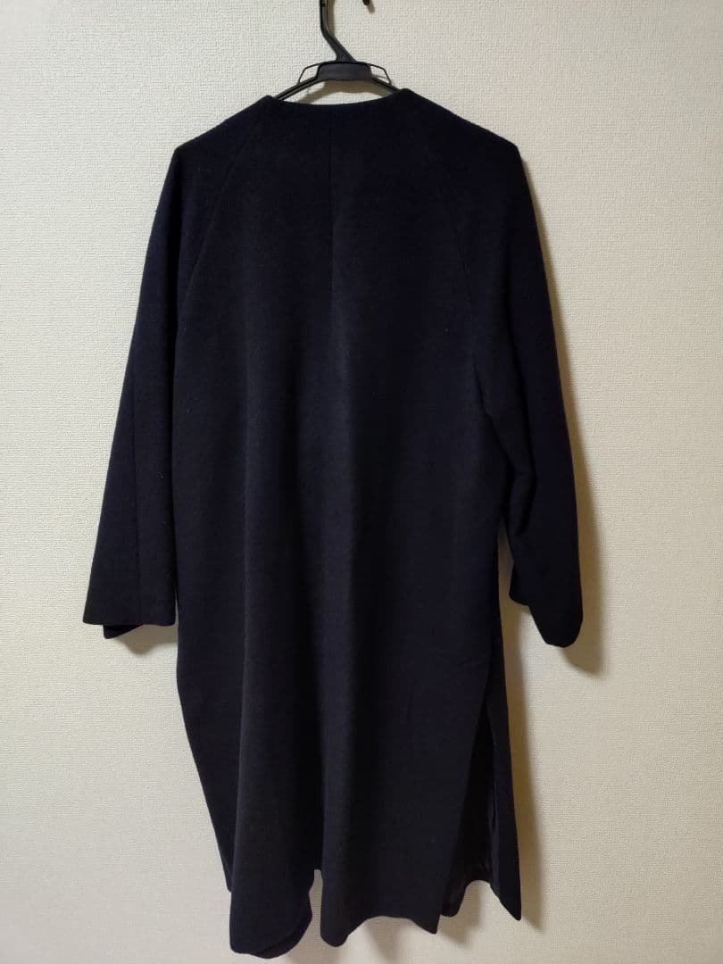 IÉNA ネイビー ロングコート 36