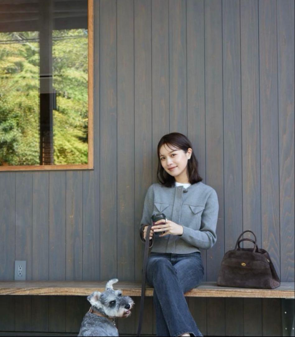 トップス Compact Knit Cashmere Blouson