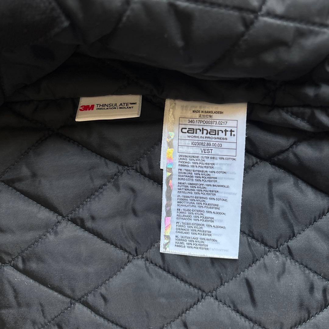 Carhartt wipブラック ベスト Mサイズ