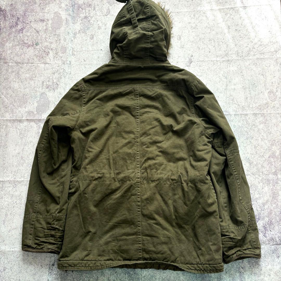ジャケット・アウター 00s grunge fur military mods coat