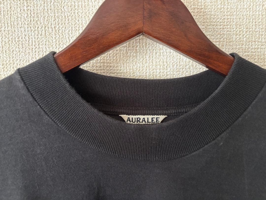 トップス AURALEE stand up tee size3 black