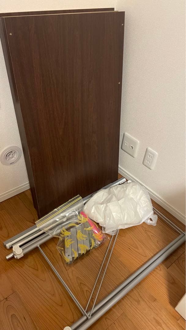 【定価の約4割】ニトリ　伸縮クローゼットハンガーラック(幅85cm ブラウン)