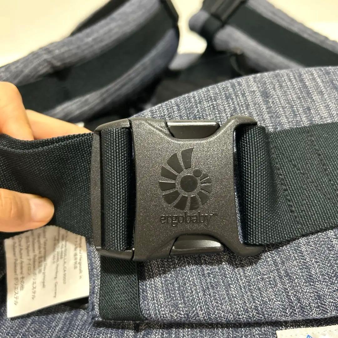美品　ergobaby OMNI 360 抱っこ紐 インディゴ　カバー付き