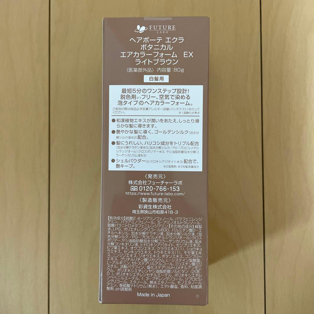 ÉCLAT ボタニカルエアカラーフォーム ライトブラウン 80g
