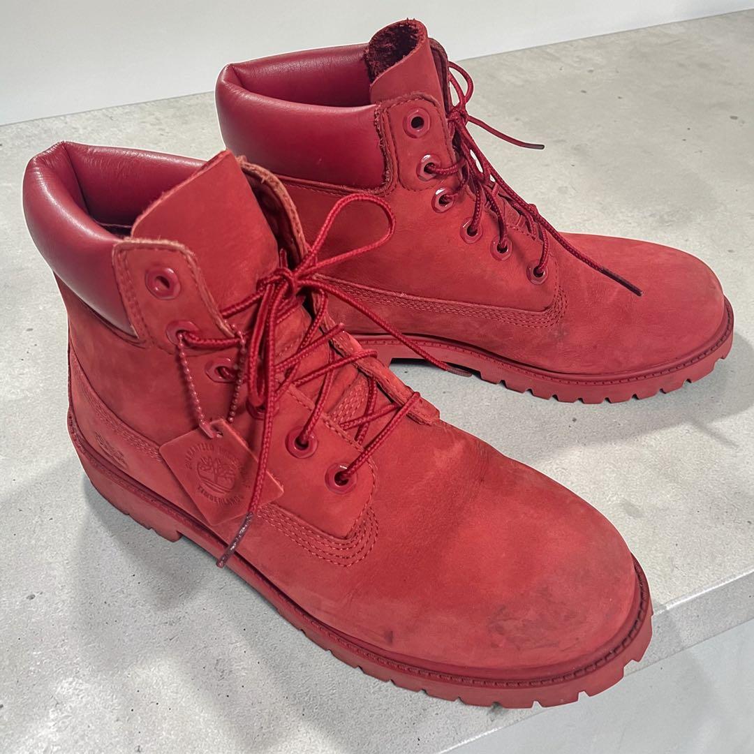 【4/4まで】 Timberland ティンバーランド プレミアムブーツ 赤