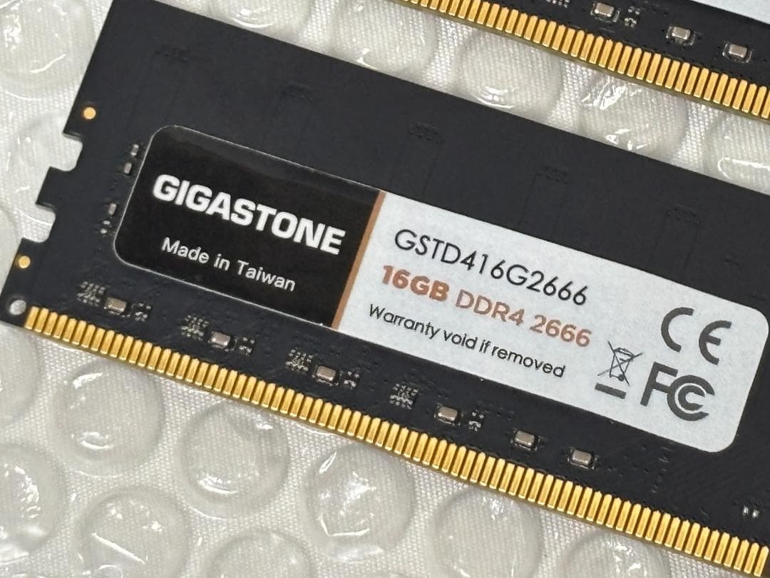Gigastone DDR4-2666 16GB×2枚 計32GB