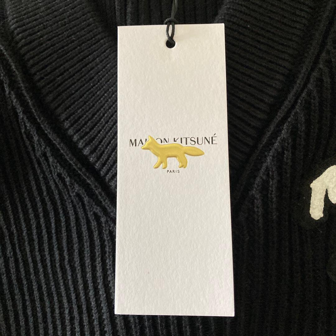 新品未使用Maison Kitsuné メゾンキツネ ブラック ベスト Vネック