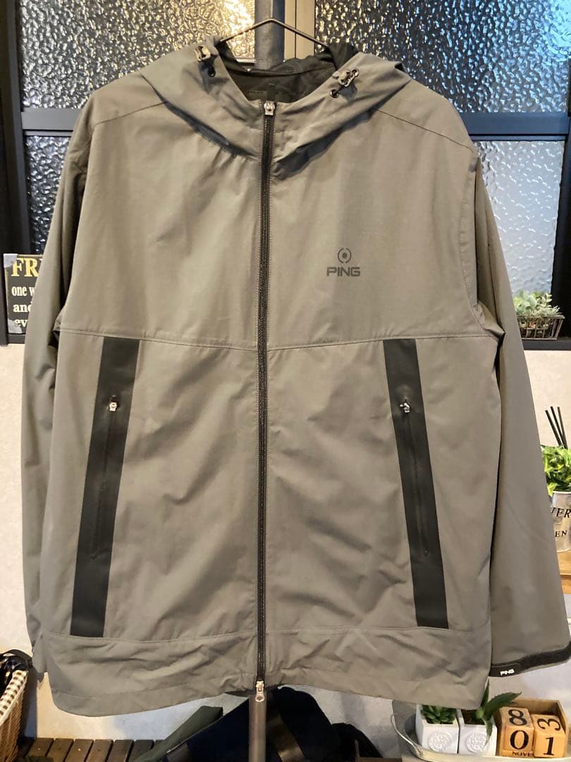 美品！PING ゴルフウェア ジャケット　3Ｌサイズ グレー　定価19800円