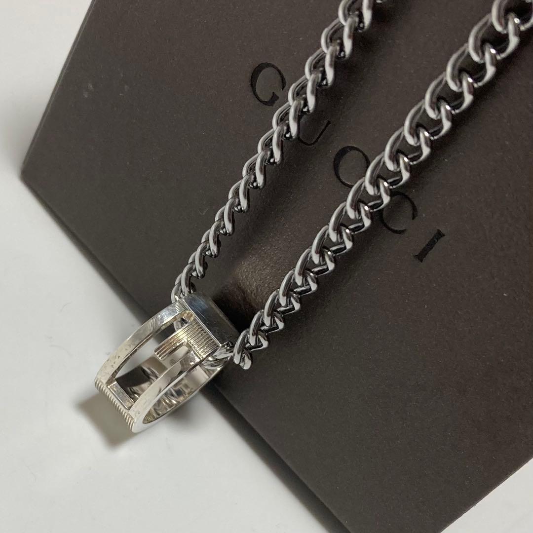 【正規品】 GUCCI グッチ リングネックレス ペンダント 良品 925 箱