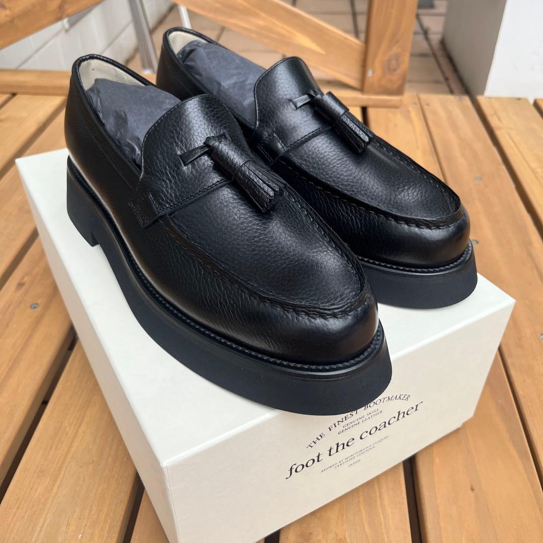 foot the coacher ブラック モカシン新品
