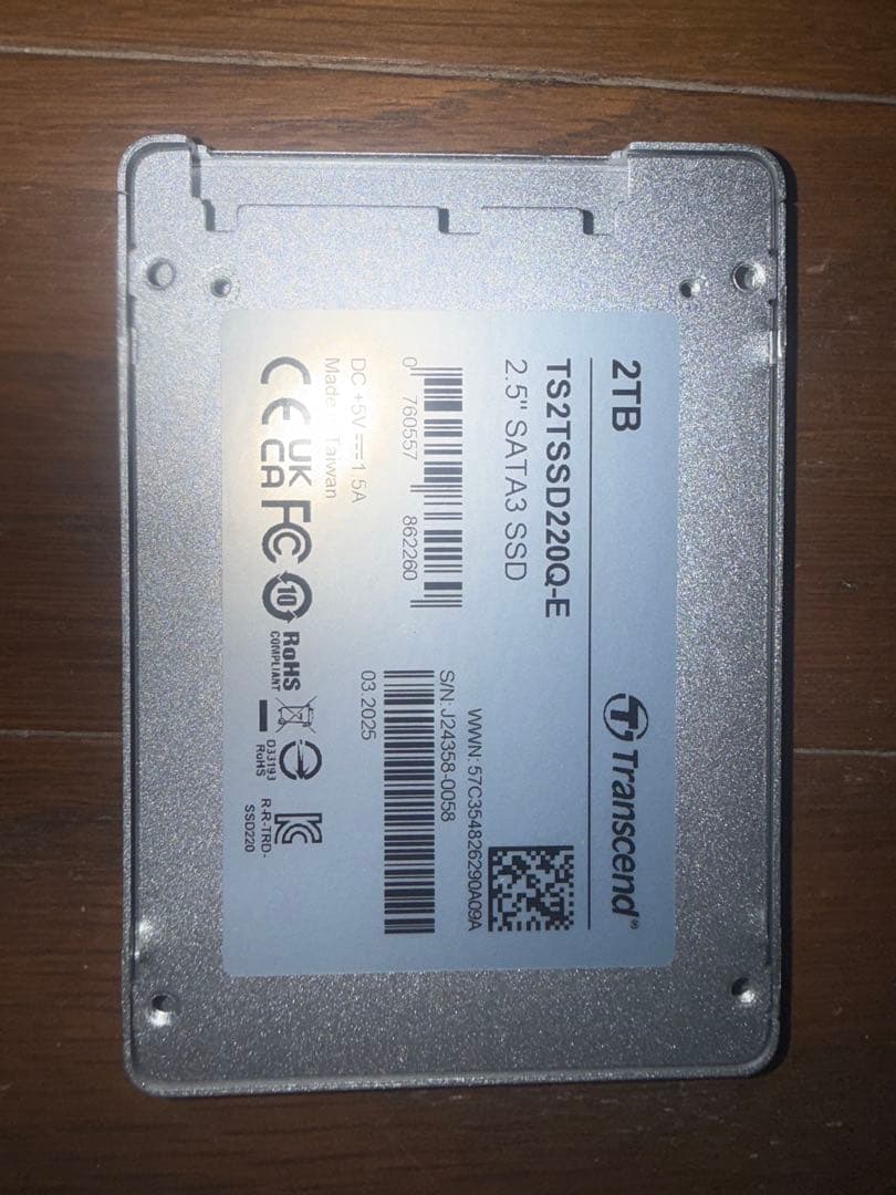 Transcend SSD220Q 2TB 内蔵型SSD ジャンク品