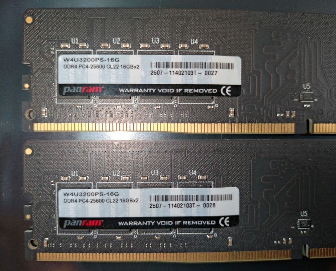 CFD DDR4-3200 メモリー 32GB [16GB×2枚]
