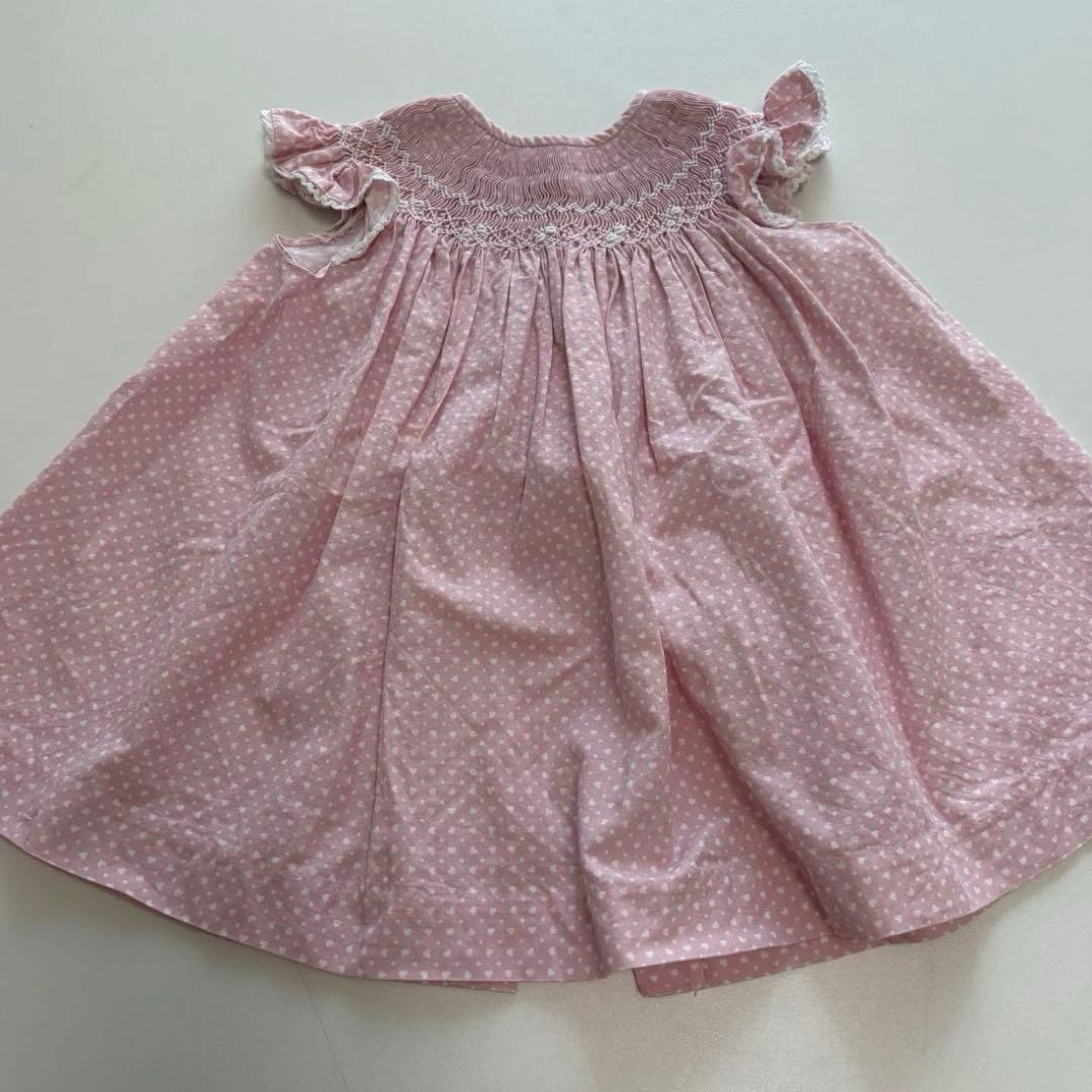 sansakae petit dBb ideas ピンクスモッキングドレス