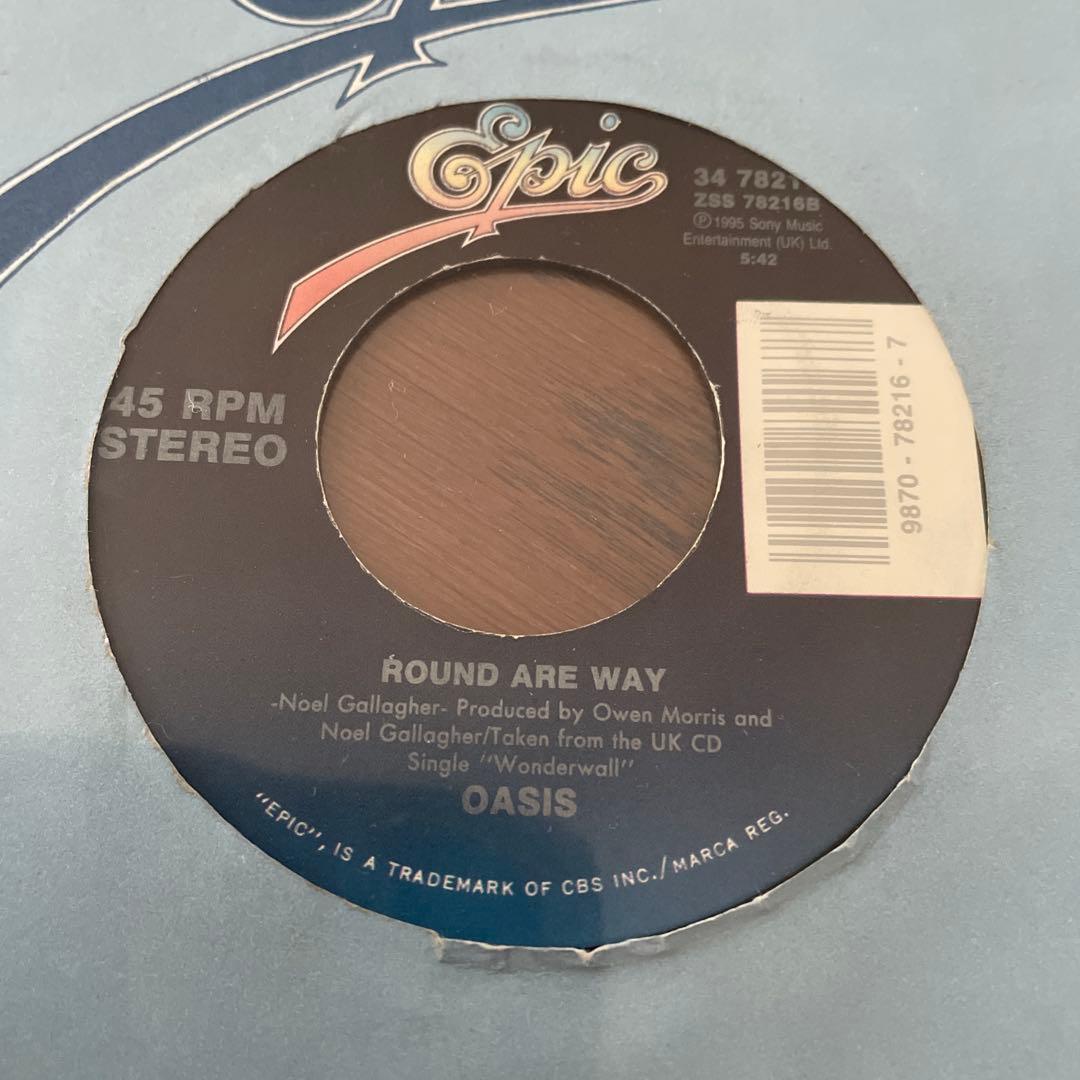 洋楽 OASIS Wonderwall /Round Are Way 34 78216
