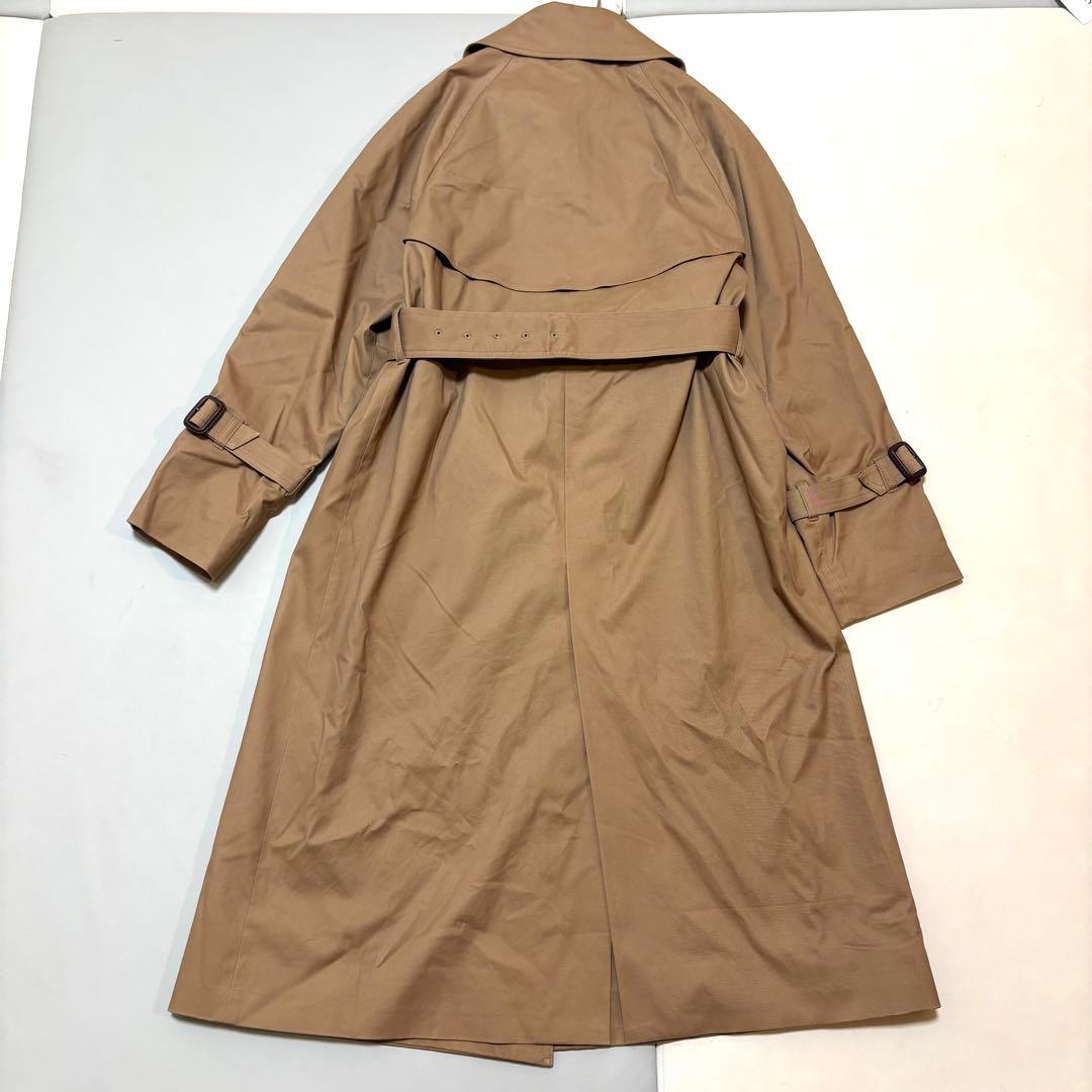 【現行/美品】アナイ　ロングトレンチコート　キャメル　ベージュ　千鳥格子
