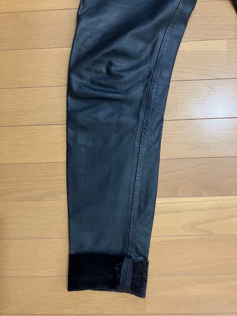 ジムズインTOKYO PUNKER ブラックレザー スリムパンツ