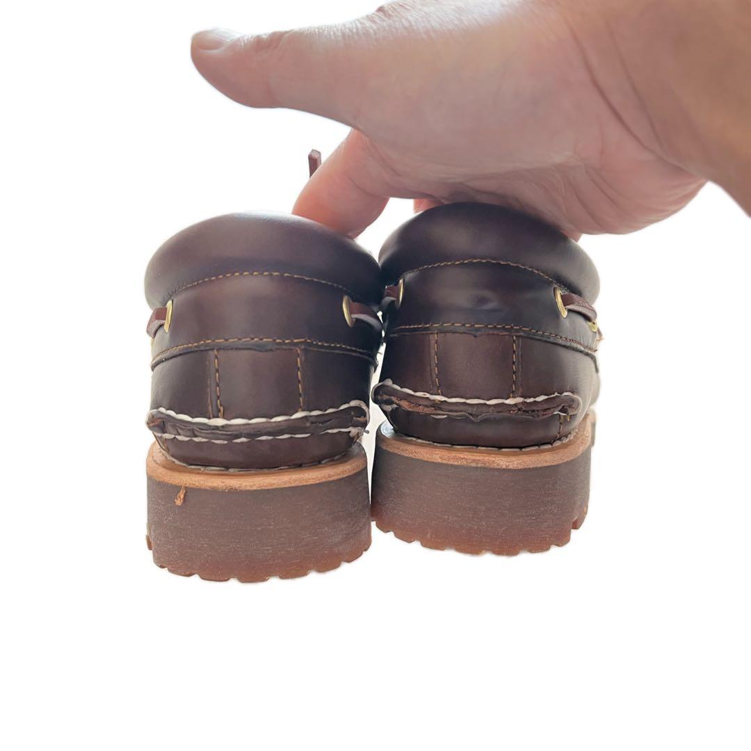 timberland/25cm/US7/3eye/モカシン/新品/ブラウン