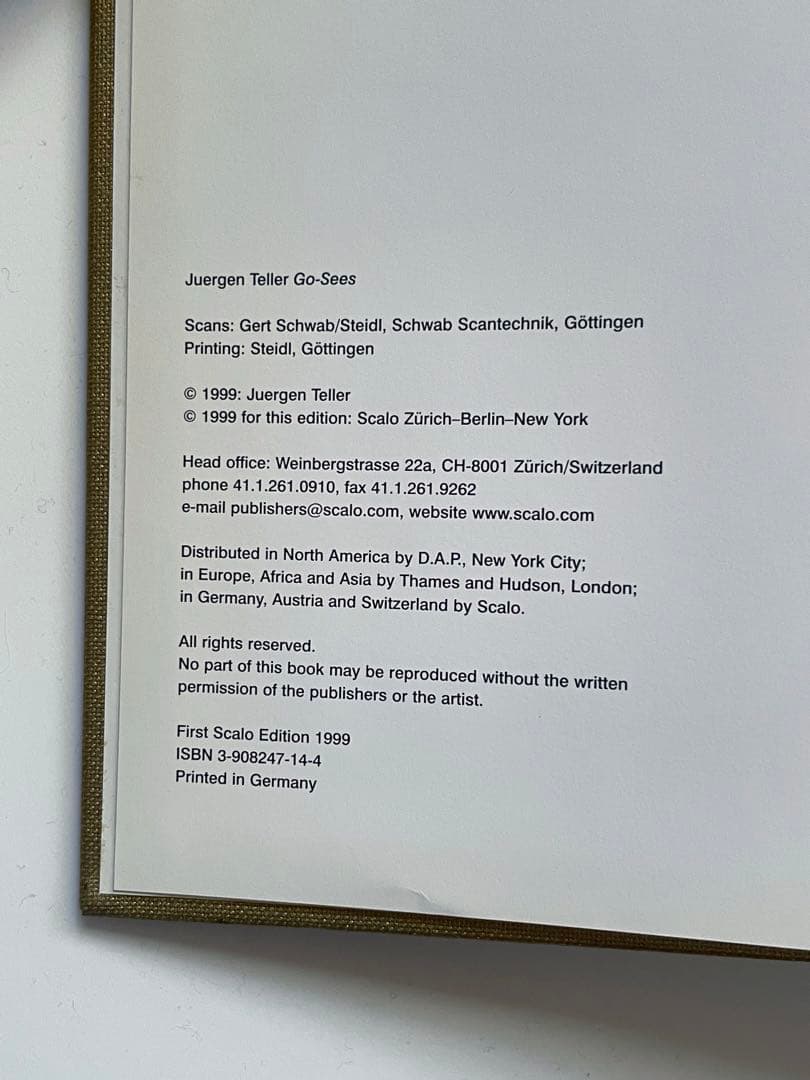 Juergen Teller GO-SEES ヨーガン・テラー 写真集