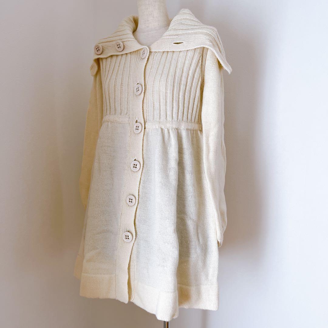 Burberryブルーレーベル ニット セーター ウール カーディガン コート